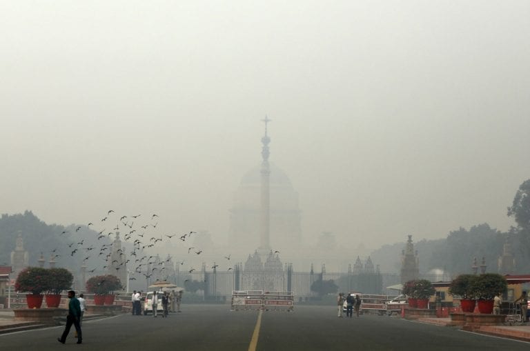雨恶化污染，德里的空气质量在“非常贫穷”的类别中