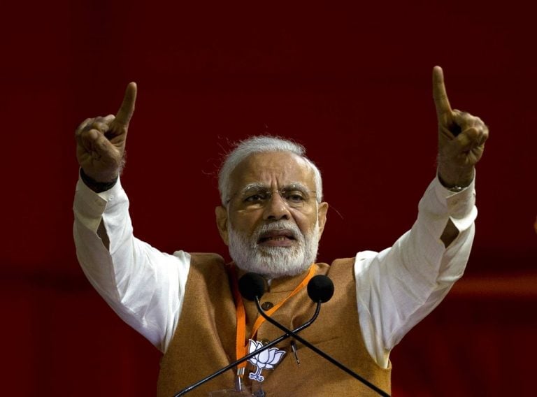 BJP对2019年的大选赢得2019年的大选，纳德拉·莫迪总理